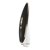 Haute Couture Luxury Air Pulse+Vibe Stimulator - Black Real Leather/Gold/White