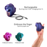 Kisscool Fingertip Tapping Clitoral Stimulator - Iridescent Collection