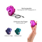 Kisscool Fingertip Tapping Clitoral Stimulator - Iridescent Collection