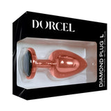 Diamond Plug - Aluminum Butt Plug - Rose Gold