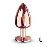 Diamond Plug - Aluminum Butt Plug - Rose Gold