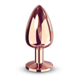 Diamond Plug - Aluminum Butt Plug - Rose Gold