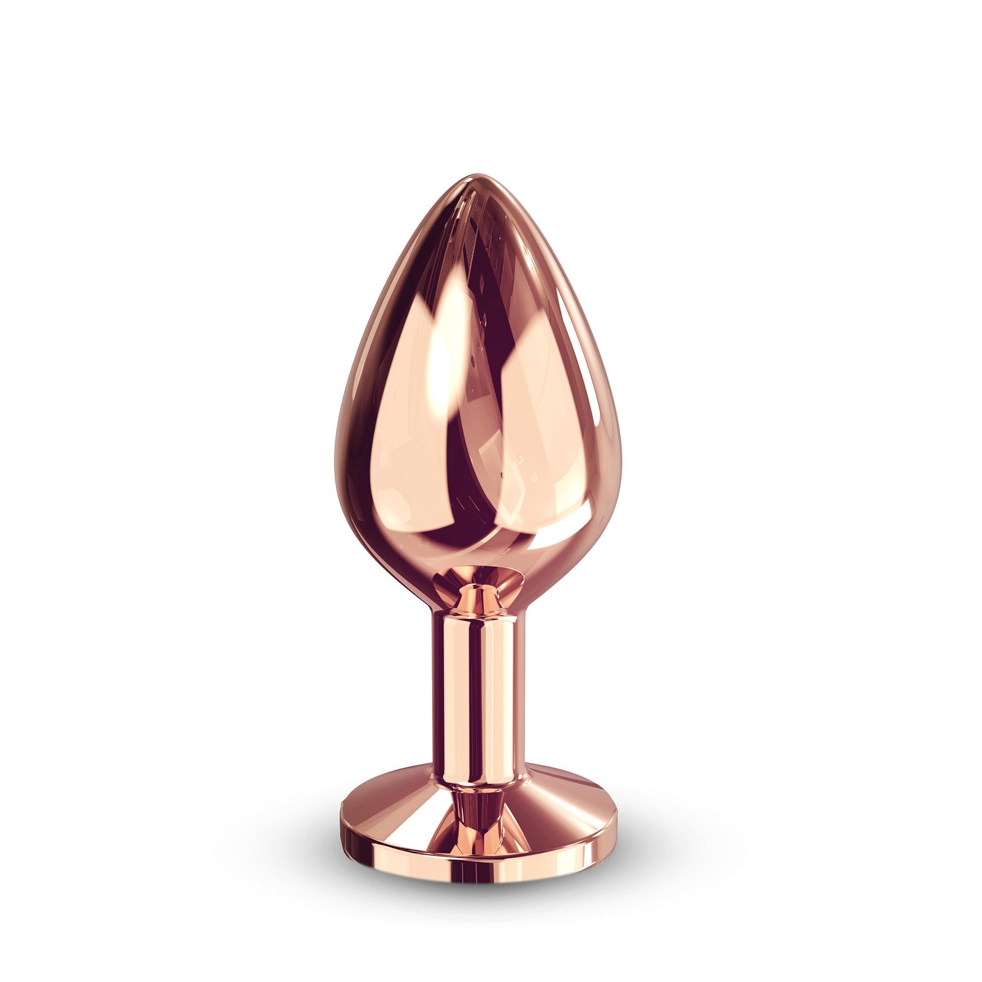 Diamond Plug - Aluminum Butt Plug - Rose Gold