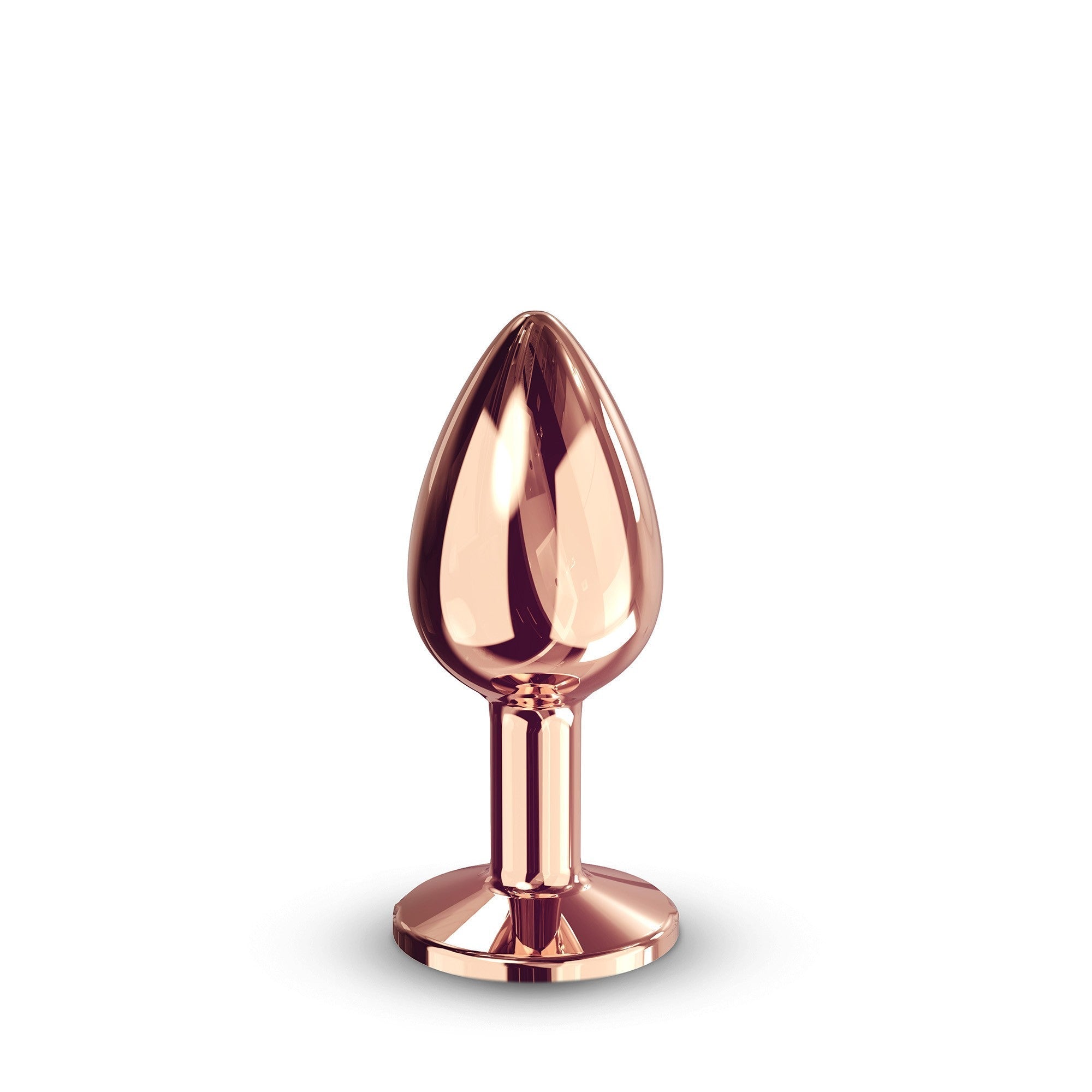 Diamond Plug - Aluminum Butt Plug - Rose Gold