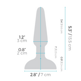 Trio Triple-Vibrating Silicone Butt Plug with Remote