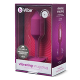 Vibrating Snug Plug 2 Weighted Silicone Butt Plug - 112g