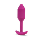 Vibrating Snug Plug 2 Weighted Silicone Butt Plug - 112g