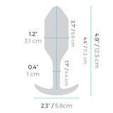 Vibrating Snug Plug 2 Weighted Silicone Butt Plug - 112g