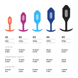 Vibrating Snug Plug 2 Weighted Silicone Butt Plug - 112g