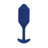 Vibrating Snug Plug 4 Weighted Silicone Butt Plug - 247g