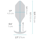 Vibrating Snug Plug 4 Weighted Silicone Butt Plug - 247g