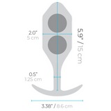 Snug Plug 5 Weighted Silicone Butt Plug - 350g