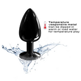 Diamond Plug - Aluminum Butt Plug - Black