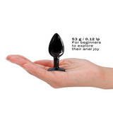 Diamond Plug - Aluminum Butt Plug - Black