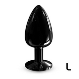 Diamond Plug - Aluminum Butt Plug - Black