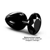 Diamond Plug - Aluminum Butt Plug - Black