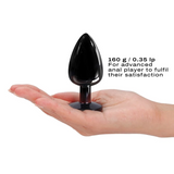 Diamond Plug - Aluminum Butt Plug - Black