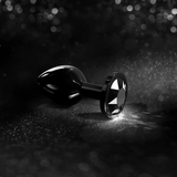 Diamond Plug - Aluminum Butt Plug - Black