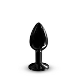 Diamond Plug - Aluminum Butt Plug - Black