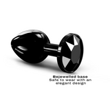 Diamond Plug - Aluminum Butt Plug - Black
