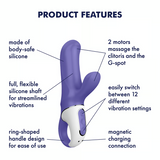 Magic Bunny Flexible Rabbit Vibe - Blue