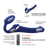 Multi Orgasm Bendable Strapless Strap-On Vibe - Multiple Sizes