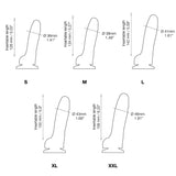 Sliding Skin Realistic Dildo - Vanilla - L/XL/XXL