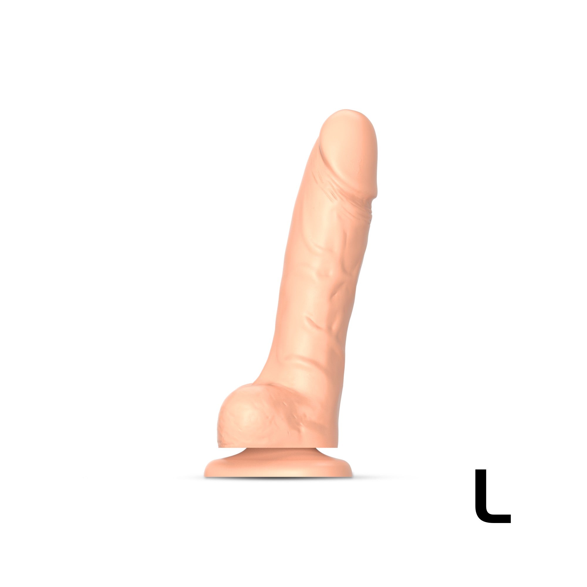 Sliding Skin Realistic Dildo - Vanilla - L/XL/XXL