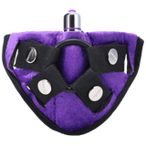 Velvet Vibrating Strapon Harness