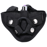 Velvet Vibrating Strapon Harness