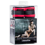Black Label Seduction Cuff Kit - Black Microfiber