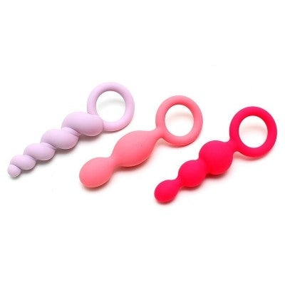 Booty Call Silicone Anal Beads - Set of 3