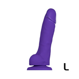 Soft Realistic Dildo - Purple - L