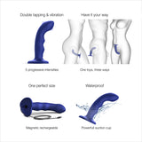 Tapping Dildo Wave - Double Tapping G-Spot/P-Spot Dildo
