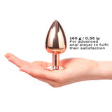 Diamond Plug - Aluminum Butt Plug - Rose Gold