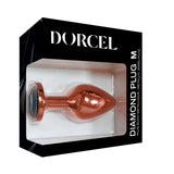 Diamond Plug - Aluminum Butt Plug - Rose Gold