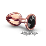 Diamond Plug - Aluminum Butt Plug - Rose Gold