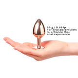 Diamond Plug - Aluminum Butt Plug - Rose Gold