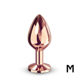 Diamond Plug - Aluminum Butt Plug - Rose Gold
