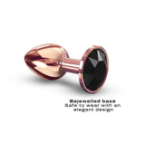 Diamond Plug - Aluminum Butt Plug - Rose Gold