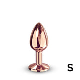 Diamond Plug - Aluminum Butt Plug - Rose Gold
