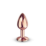 Diamond Plug - Aluminum Butt Plug - Rose Gold
