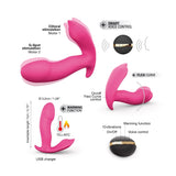 Secret Clit Silicone Remote G-Spot+Clit Stimulator - Pink
