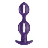 FUN FACTORY B BALLS DUO REACTIVE ANAL PLUG WHITE/DARK VIOLET