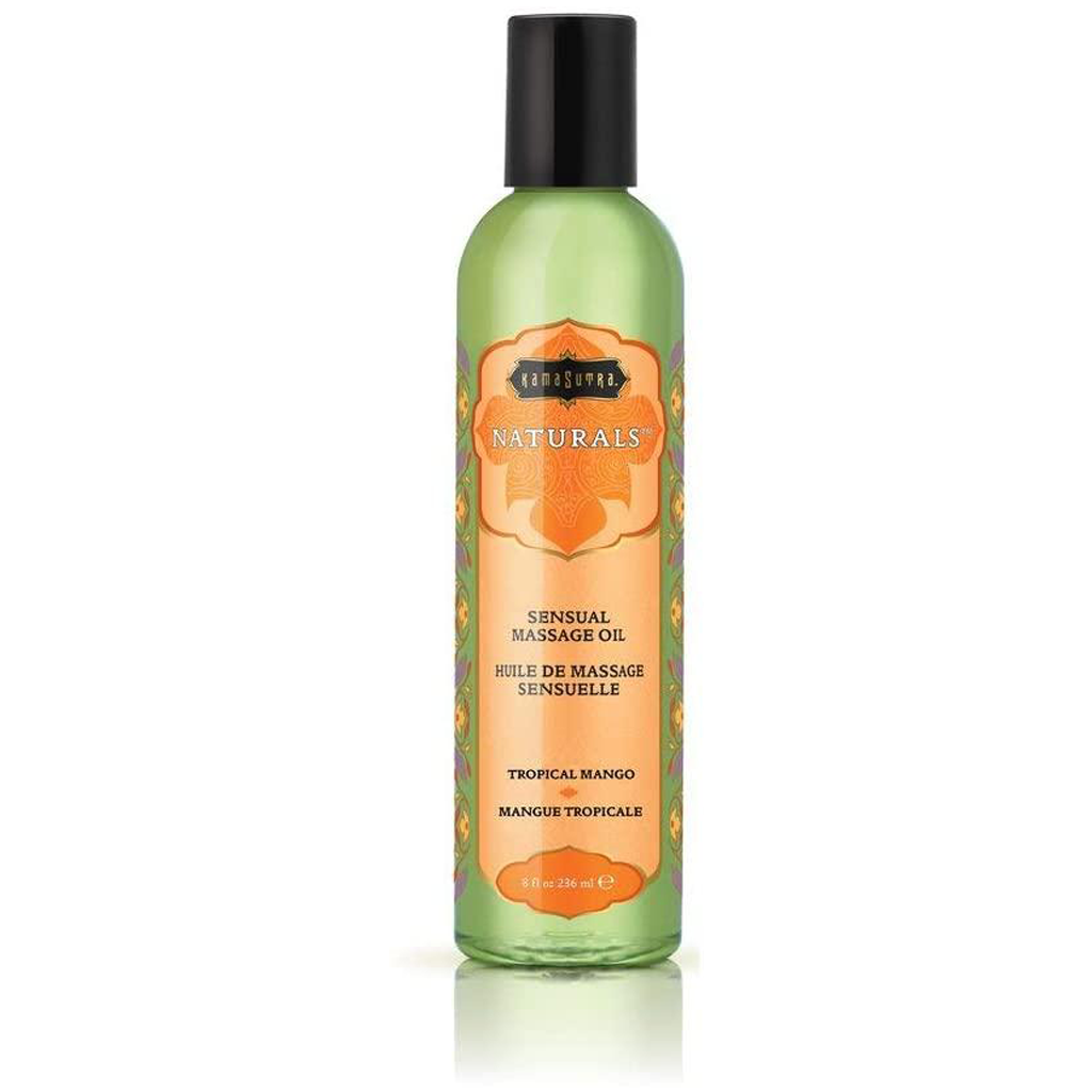 Naturals Massage Oil - Coconut Pineapple, Island Passion Berry, Strawberry Dreams, Tropical Mango, Vanilla Sandalwood