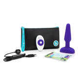 Trio Triple-Vibrating Silicone Butt Plug with Remote