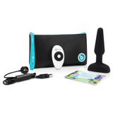 Trio Triple-Vibrating Silicone Butt Plug with Remote