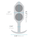 Snug Plug 6 Weighted Silicone Butt Plug - 515g