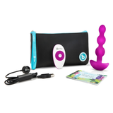 Triplet Vibrating Silicone Anal Beads with Remote