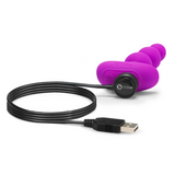 Triplet Vibrating Silicone Anal Beads with Remote